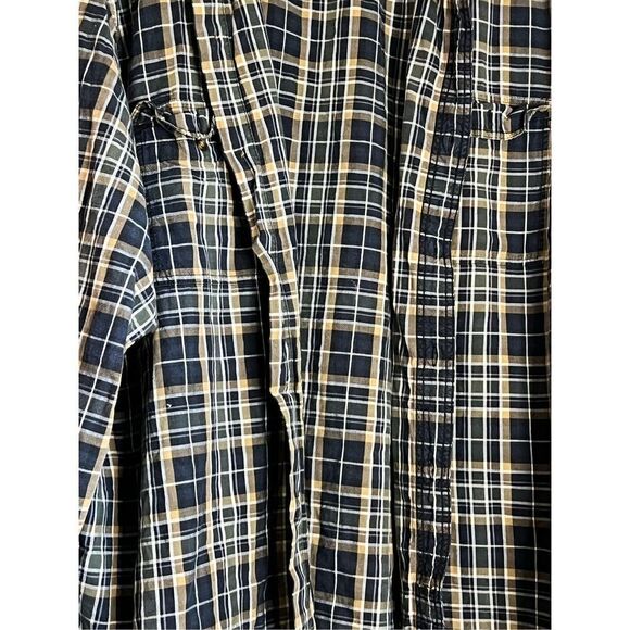 Carhartt Rugged Flex Relaxed Fit  L/S Plaid Shirt 4x button up - Picture 2 of 3